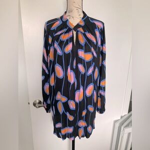 Diane Von Furstenburg black satin dress